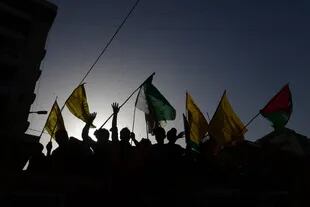 Una protesta en Karachi, Pakistán el domingo en contra de los ataques de Israel hacia la Franja de Gaza