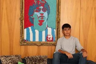La foto de Benjamín Agüero que compartió Gianinna Maradona junto con su mensaje de cumpleaños