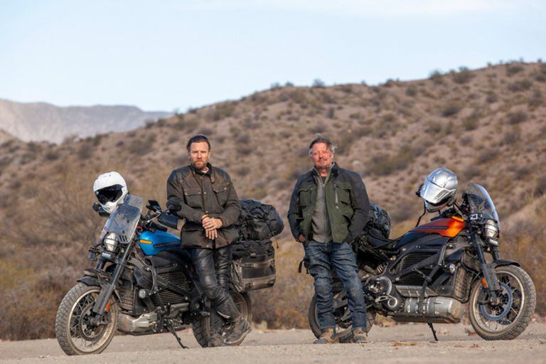 McGregor y Charley Boorman en medio de su trayecto por los caminos de sudamérica