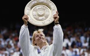 Martina Navratilova dominó el juego femenino durante más de una década y ganó su noveno título de Wimbledon en 1990
