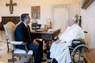 Jorge Capitanich en su visita al Papa Francisco