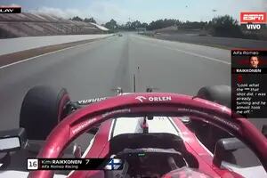 Fórmula 1: bronca e insulto de Räikkönen por la peligrosa maniobra de Grosjean