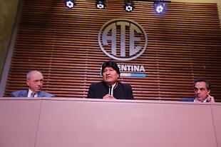 Evo Morales en conferencia de prensa