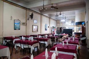 El salón donde se sirven especialidades de la gastronomía portuguesa