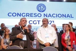 Acuña y Daer en el congreso nacional de la CGT