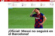 Los medios del mundo, sorprendidos por la salida de Messi: “¡El fin de una era!”