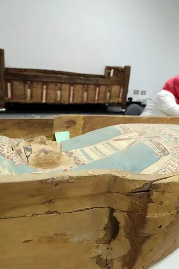 El sarcófago del joven faraón será exhibido con otros objetos relacionados con Tutankamón a fines de 2020, cuando el Gran Museo de Egipto abra al público