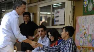 Un joven de 16 años fue fiscal del FPV en la mesa donde votó Macri