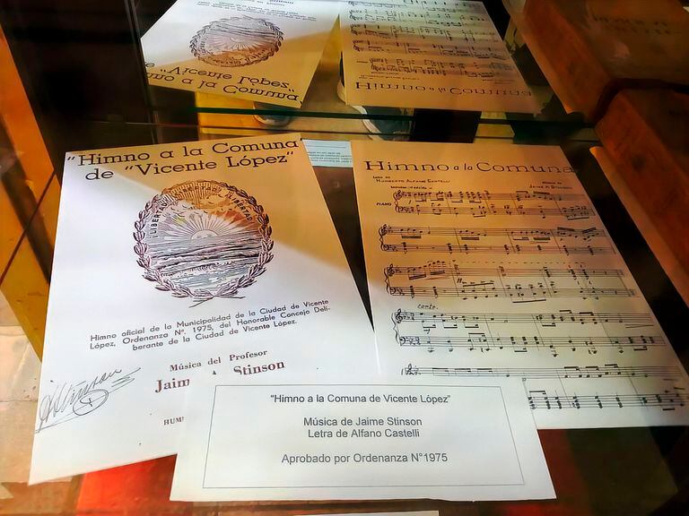 "Himno a la comuna de Vicente López", en exhibición en la sede del MHVL