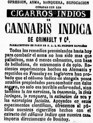El aviso publicado en el diario La Nación en 1871