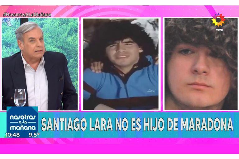 Diego Monti reveló el resultado del ADN de Santiago Lara y aseguró que el joven no es hijo del Diez