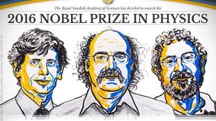 El Premio Nobel de Física fue para David Thouless, Duncan Haldane y Michael Kosterlitz por descubrir las fases topológicas de las materia
