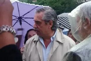 Alberto Fernández en la marcha por la muerte de Nisman el 18 de febrero de 2015