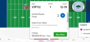Un ticket para el VIP del Super Bowl, uno de los mayores espectáculos deportivos