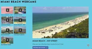 Las webcams de Miami ofrecen vistas en vivo a la playa, sus avenidas más famosas y hasta una submarina en un arrecife de coral