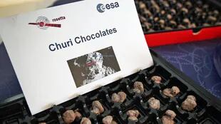 En la ESA festejaron con chocolates con la forma del cometa Churi