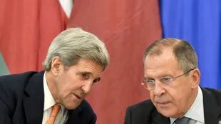 Kerry y Lavrov, de EE.UU. y Rusia, en Viena