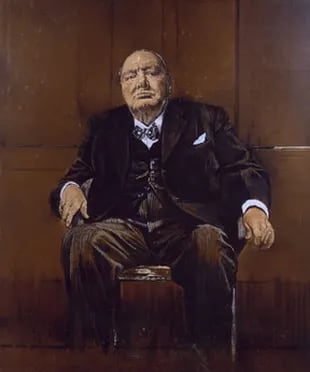 El retrato de Churchill realizado por Sutherland