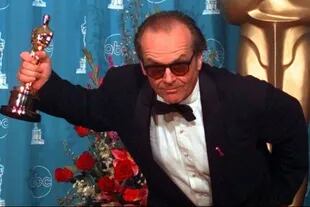 Nicholson, cuando ganó su tercer Oscar en 1998 por su interpretación en Mejor...Imposible