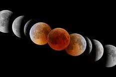 Eclipse total, super luna y luna de sangre: el show de astros del domingo