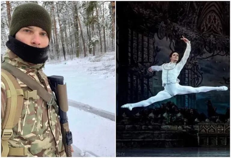 El bailarín ucraniano Oleksiy Potyomkin se unión a la defensa del país
