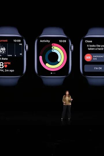 Sumbul Desai muestras las funciones de monitoreo de salud del Apple Watch