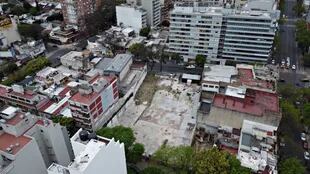 Vista aérea del terreno donde se construye OM Palermo