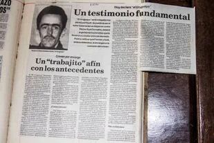 La foto del sicario "El uruguayo" Dutra ilustraba las crónicas de la época en la prensa local