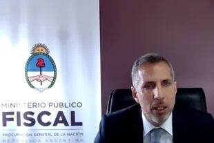 El fiscal Diego Luciani en la jornada final de su alegato