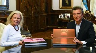 El presidente Mauricio Macri recibió en Casa de Gobierno a Kristine Tompkins