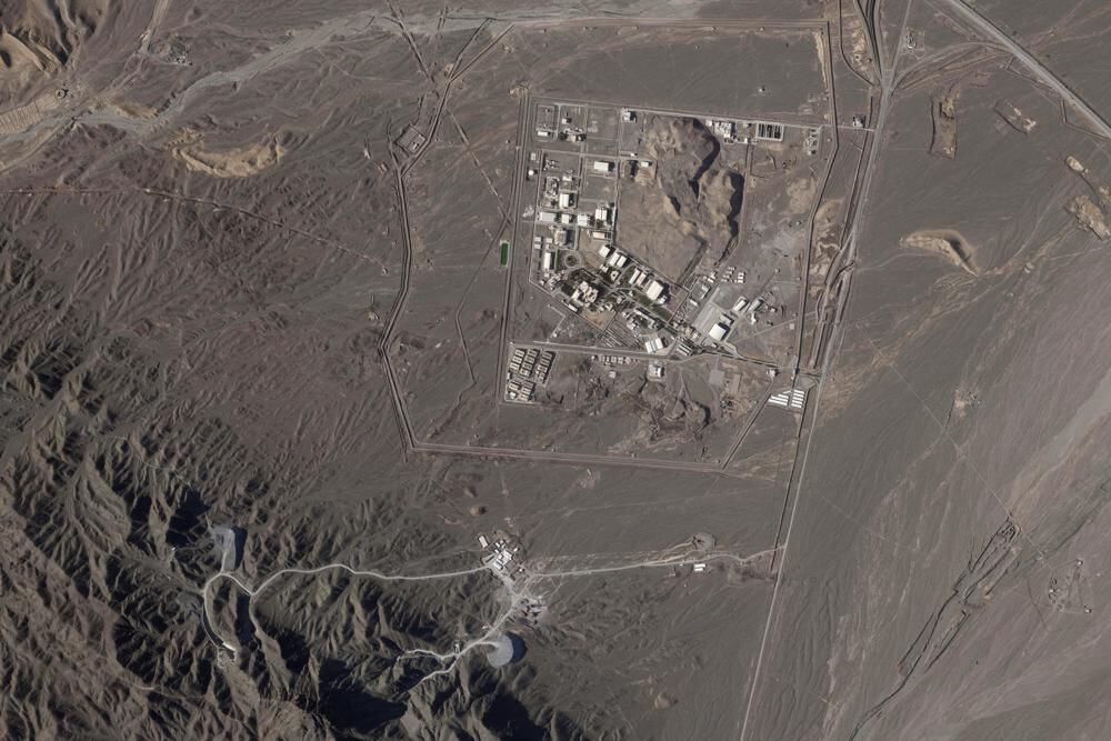 Una imagen satelital de abril pasado muestra las instalaciones nucleares de Nataz