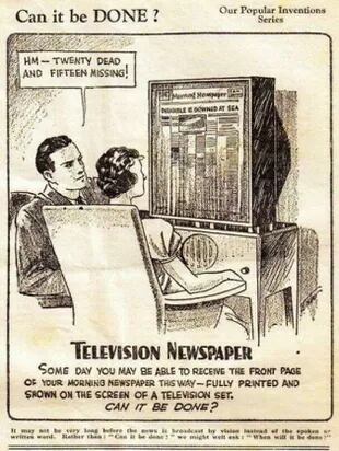 La revista británica Scoops ya adelantó en los años 30 la lectura del diario en una pantalla