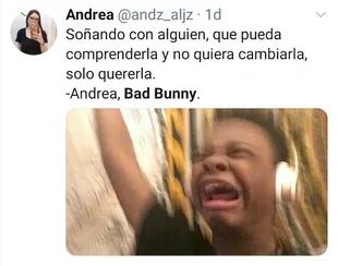 La canción "Andrea" fue una de las que más causó conmoción en los fans de Bad Bunny