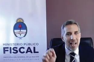 El fiscal Diego Luciani durante su alegato