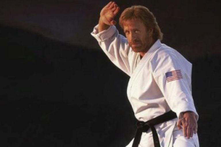 Norris fue, además que actor, múltiple campeón de Karate en la categoría de peso medio