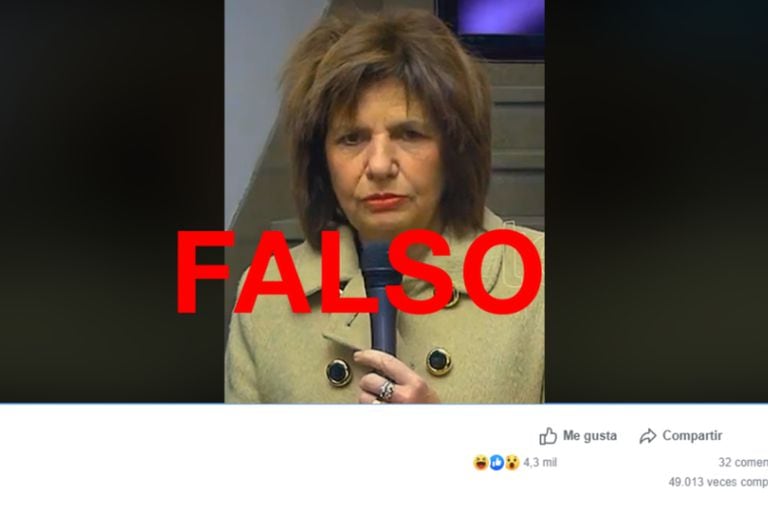 El falso video fue compartido en grupos de Facebook kirchneristas