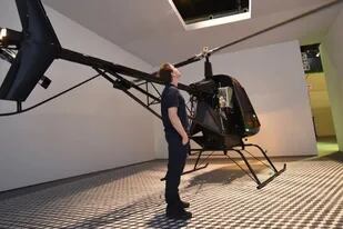 El helicóptero de Eduardo Basualdo en arteba
