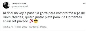 Santiago Maratea anunció su decisión a través de un tuit (Foto: Twitter)