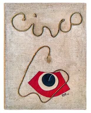 El hilo marrón, una vez más, en la tapa de un libro de artista de Yente (1941)