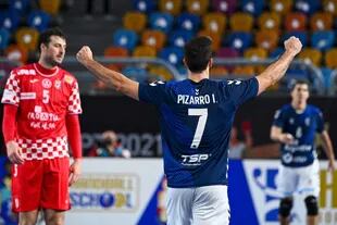 Ignacio Pizarro fue importante con goles en el principio del partido que los Gladiadores les ganaron por 23-19 a los croatas; fue el sexto triunfo argentino contra europeos en mundiales masculinos.