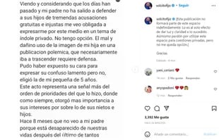 El descargo de Sol Fijo ante las acusaciones de que le prohíbe a su padre ver a su hija.