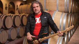 Marcelo Pelleriti cumplió el sueño de unir sus pasiones: el vino y el rock.