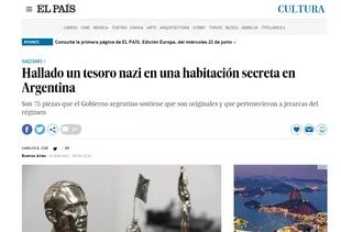 El País replicó los hallazgos de objetos nazis en la Argentina