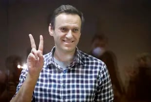 El líder de la oposición rusa Alexei Navalny, antes de ser detenido