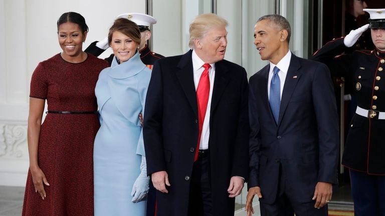 Barack Obama recibe a Donald Trump en la Casa Blanca antes de la asunción