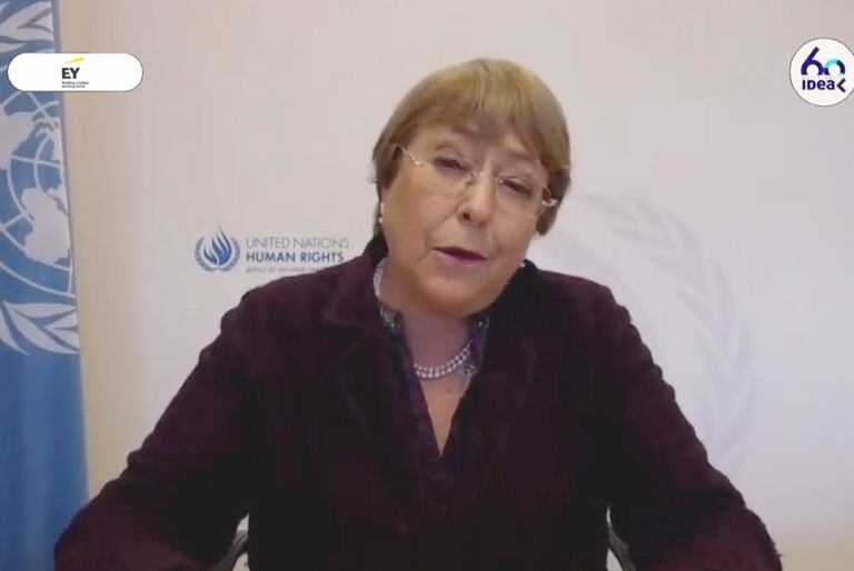 Michelle Bachelet fue una de las estrellas de la segunda jornada del Coloquio de IDEA, que este año se celebra vía streaming