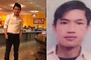 Los primos Hoang Van Tiep (i) y Nguyen Van Hung murieron juntos en el remolque del camión
