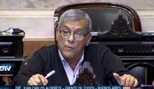 El diputado Juan Carlos Alderete, del Frente de Todos y la CCC.