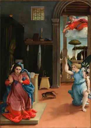 "La Anunciación", de Lorenzo Lotto
