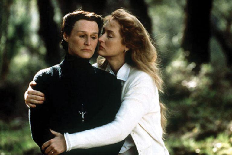 Glenn Close y Meryl Streep en la adaptación al cine de La casa de los espíritus, dirigida por Bille August